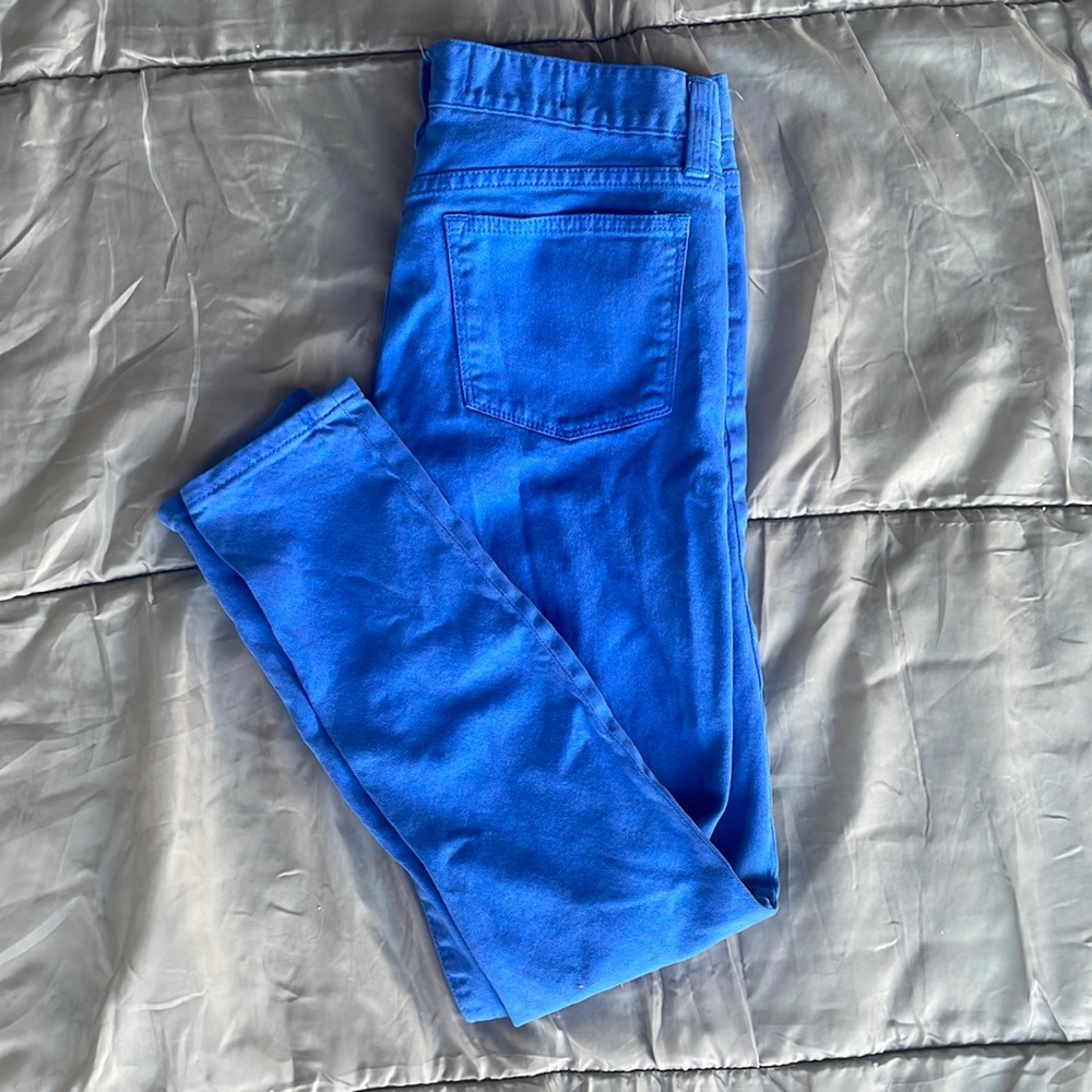 J.Crew Toothpick Royal blue Skinny Jeans! 25